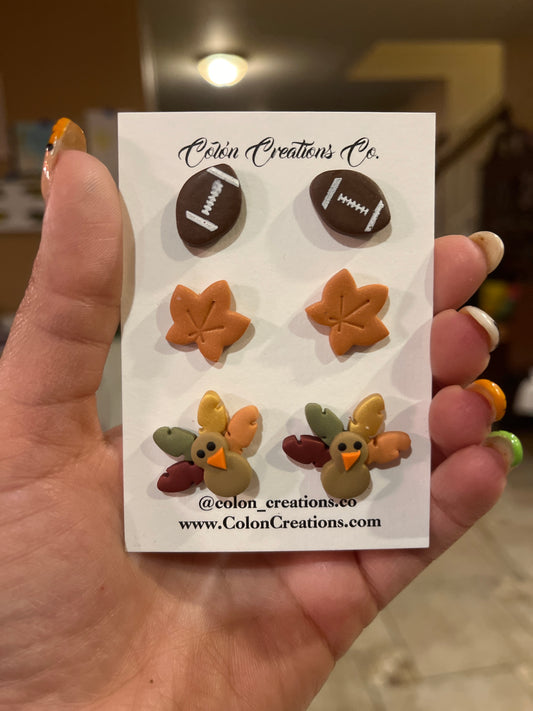 Fall Stud Pack Football Leaf Turkey