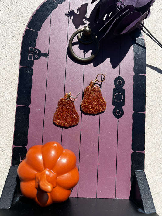 Gourds in Orange Glitter