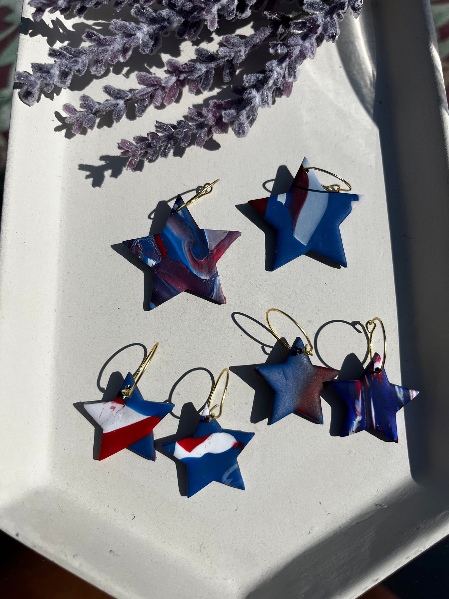 Patriotic Star Hoop